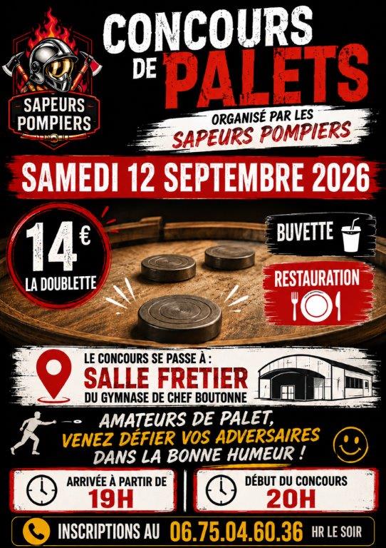 Concours palets pompiers 12 sept