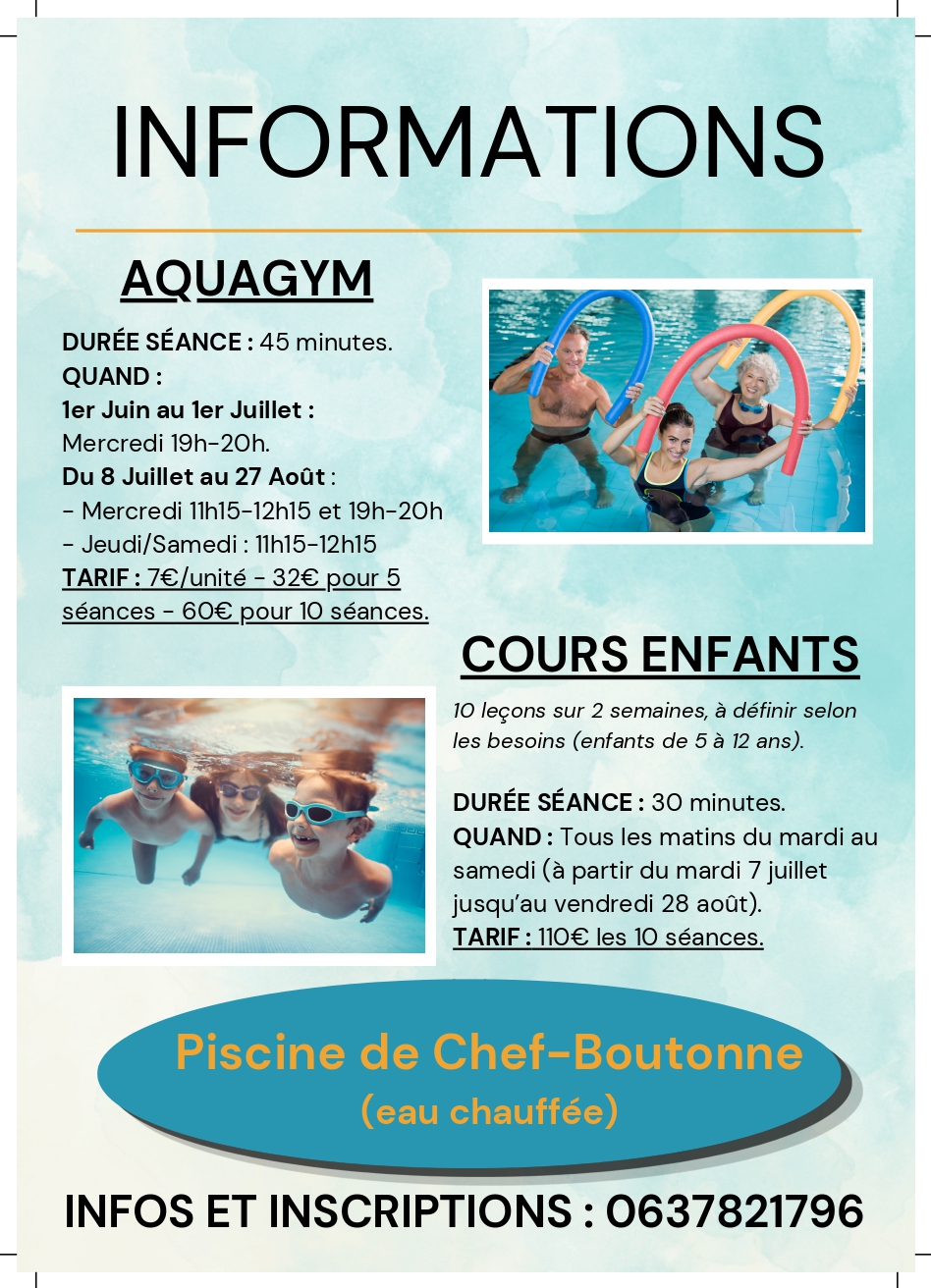 Cours d aquagym