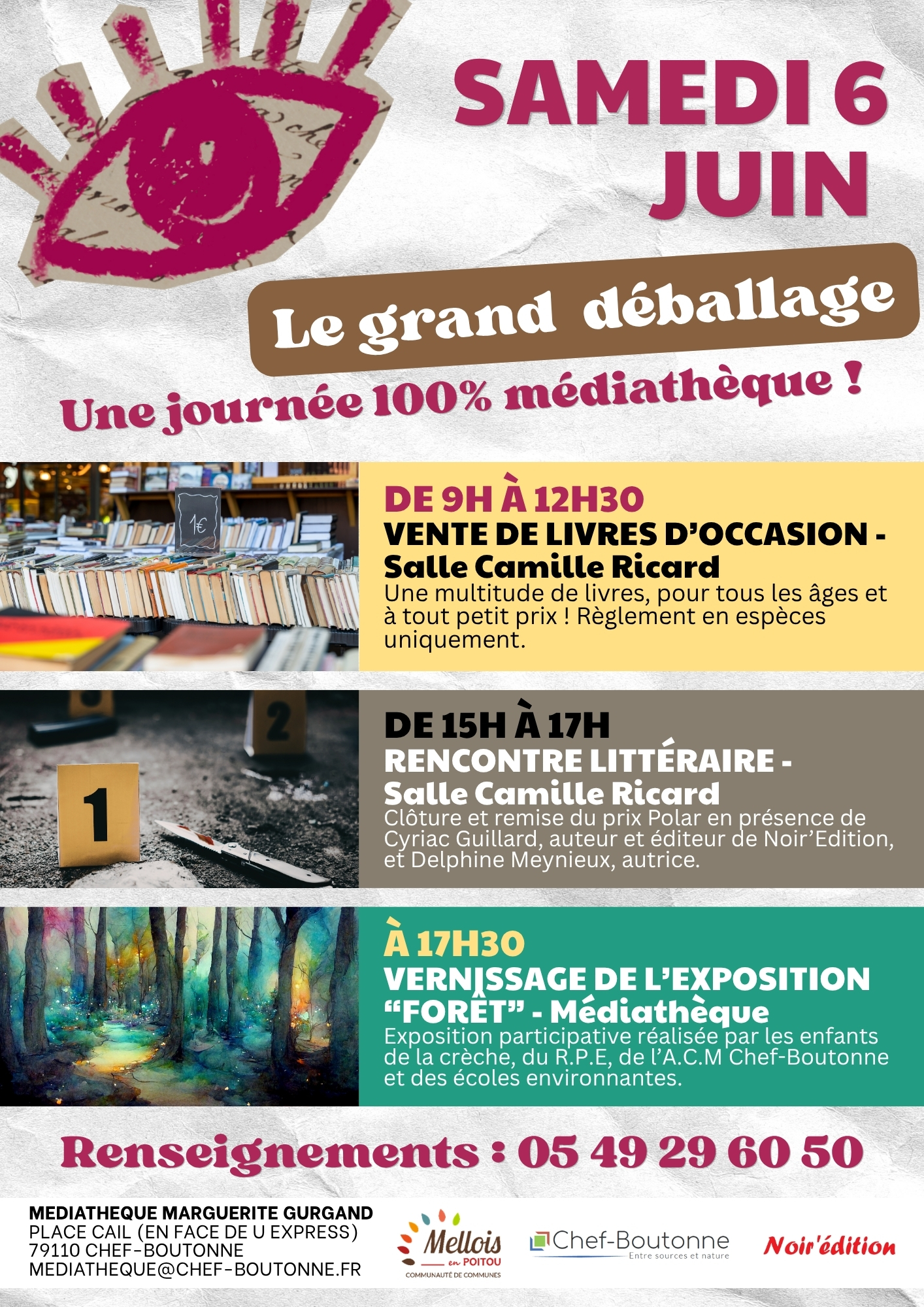 Médiathèque Déballage Flyer