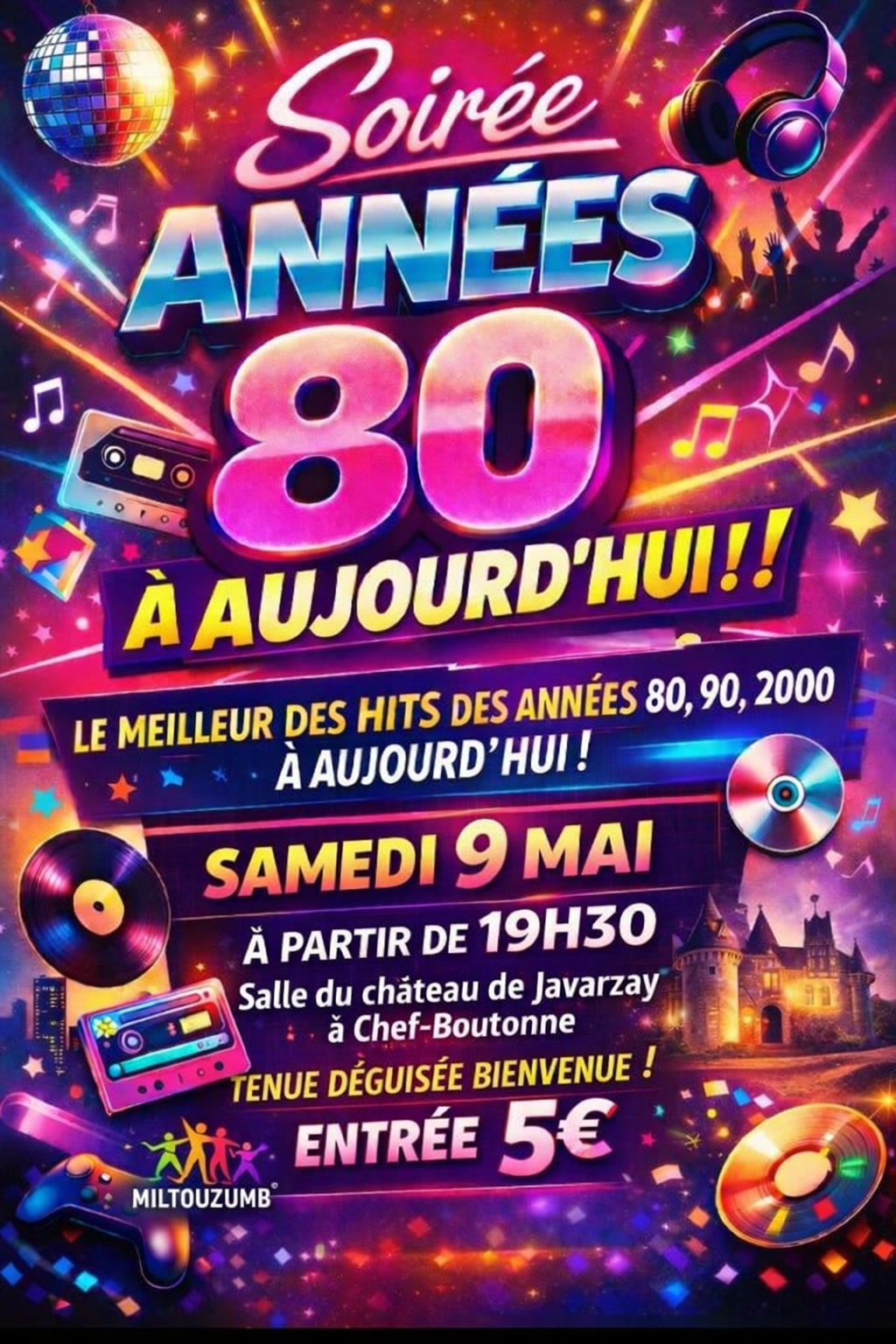 Soirée 80 Miltouzumb 9 mai
