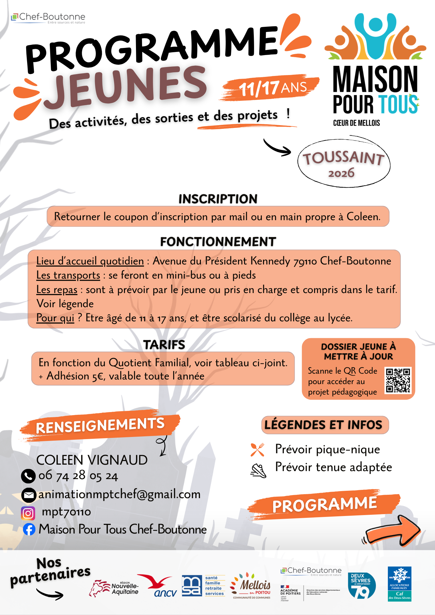 Programme MPT toussaint 2